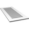 Ekena Millwork Vertical Surface Mount PVC Gable Vent: Functional, w/ 3-1/2"W x 1"P Standard Frame, 18"W x 42"H GVPVE18X4201SF - alternate 3